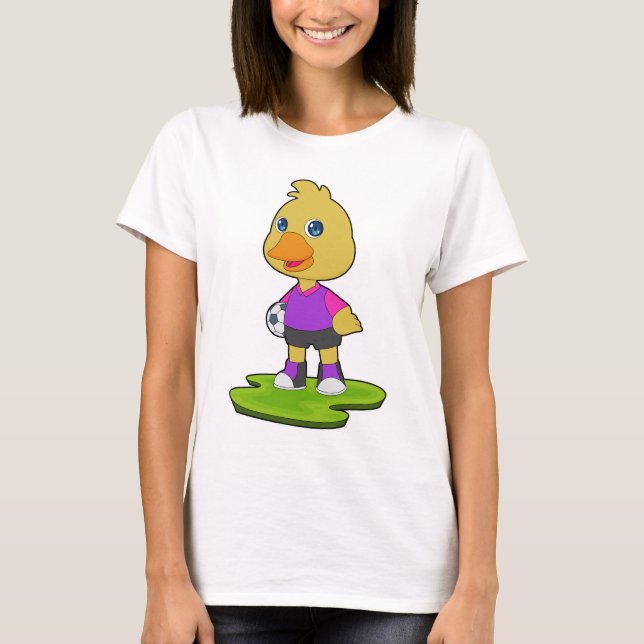 Ankfotboll spelare Fotboll Sport T Shirt (Framsida)