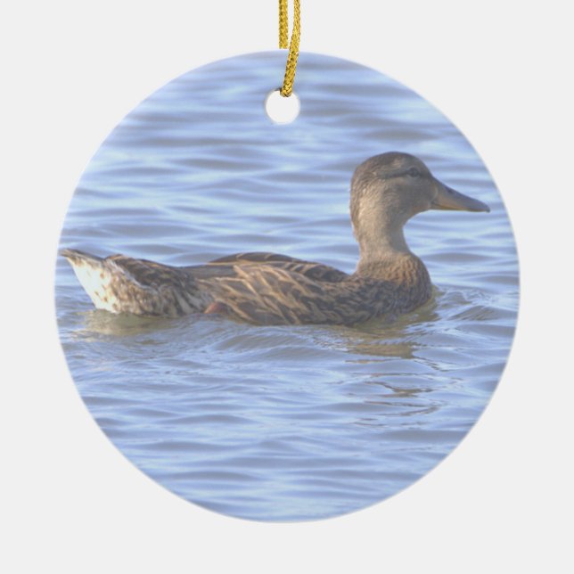 Ankfotoornament Julgransprydnad Keramik (Framsidan)