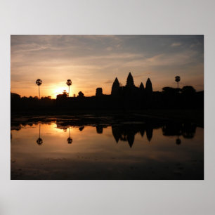 ankgor wat reflektion poster