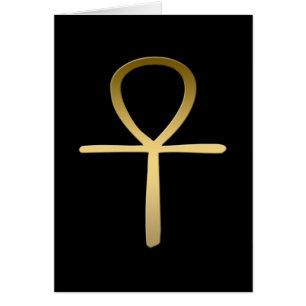 Ankh argt egyptiskt symbol hälsningskort