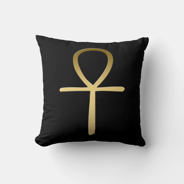 Ankh argt egyptiskt symbol kudde (Framsida)