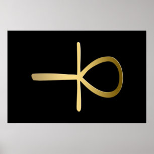 Ankh argt egyptiskt symbol poster