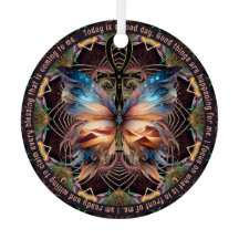 Ankh Butterfly Life Symbol Mandala-bekräftelse