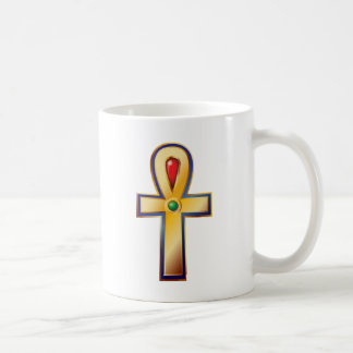 Ankh- det forntida egyptiska symbolet av liv kaffemugg