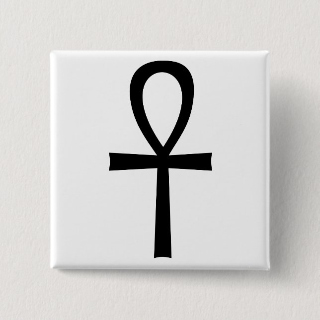 Ankh Egyptian Life Symbol Knapp (Framsida)