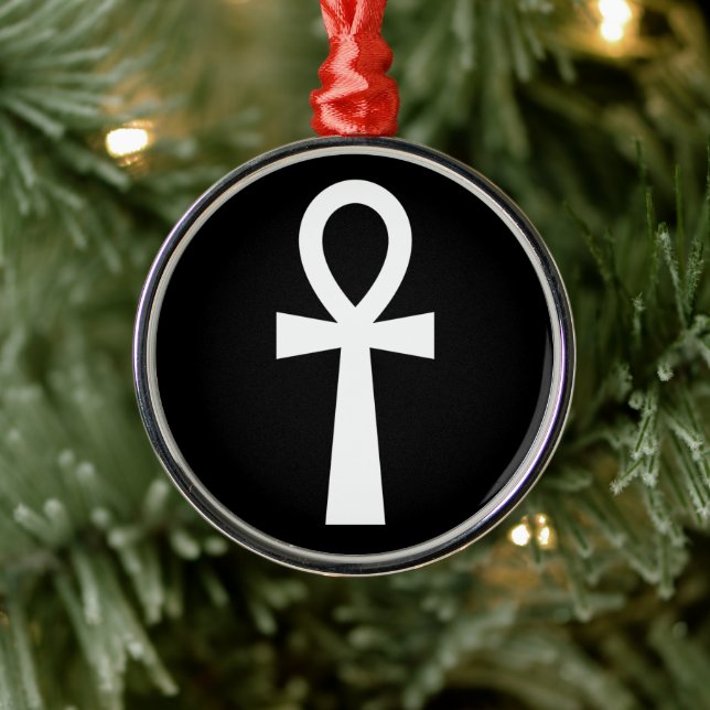 Ankh Egyptian Symbol Julgransprydnad Metall (Träd)