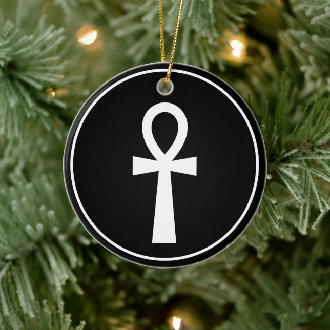 Ankh Egyptian Symbol Ornament (Träd)