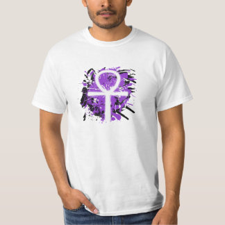 Ankh färgSplatter (lila, manar) T Shirt