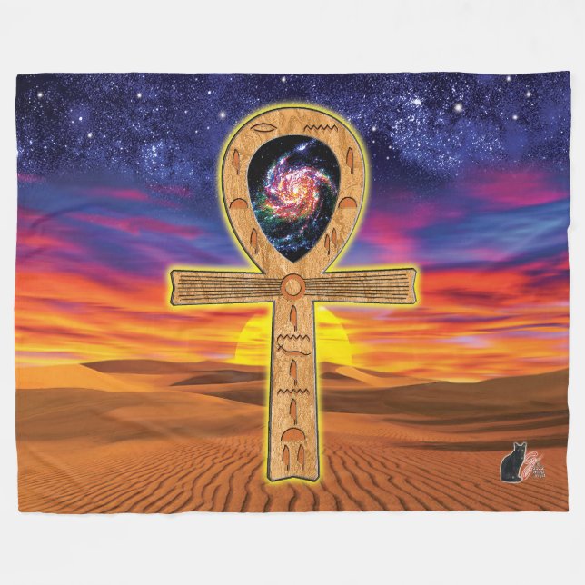 Ankh Fleece Blanket (Framsidan (Horisontell))