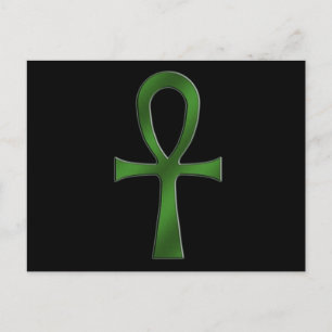 Ankh Grönt Vykort