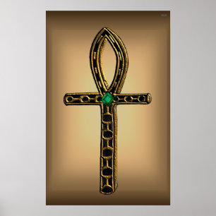 Ankh (guld) poster
