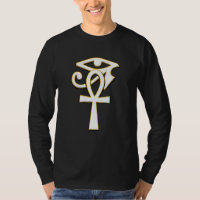 Ankh med Öga i Ra Horus Hieroglyph Egyptian Sym