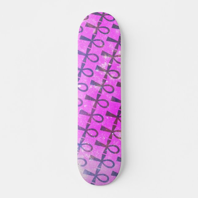 Ankh Mönster Mini Skateboard Bräda 18,5 Cm (Framsida)