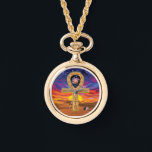 Ankh Necklace Watch Armbandsur<br><div class="desc">I över 5 000 år har Ankh varit en symbol för evigt liv. Ankh utgör en nyckel som representerar en kvinnlig/manlig union och livscykeln. Ovalhanteringen i nyckel har ingen början och inget slut, vilket är en helig evighet. Kor vilar på jorden, precis som Sol vid horisonten där det stiger och...</div>