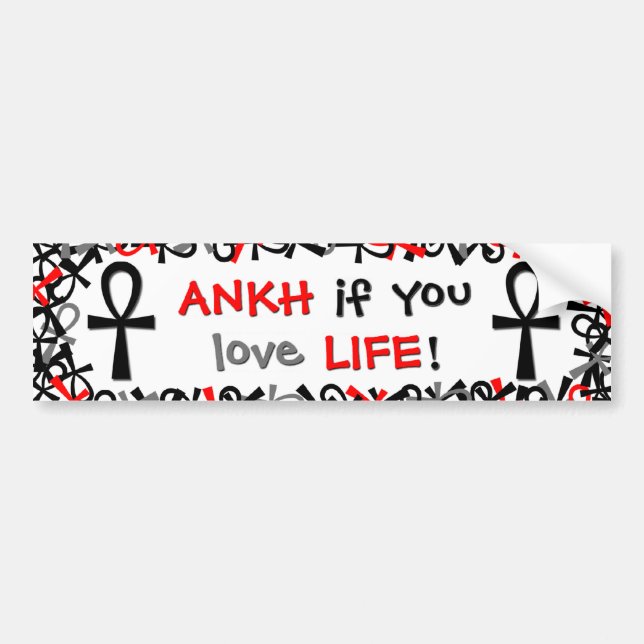 Ankh, om du älskar liv bildekal (Framsidan)