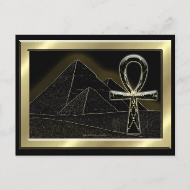 Ankh Pyrimid vycard Vykort (Framsida)