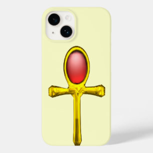ANKH ,RED TALISMAN /GULD EGYPTIAN JEWEL Cream