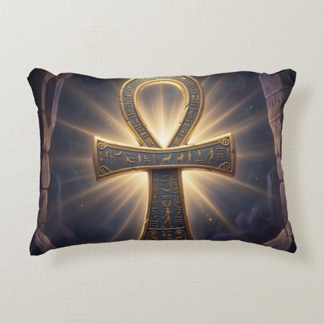 Ankh Symbol Bedeutung – Schlüssel des Lebens´12 Prydnadskudde (Framsidan)