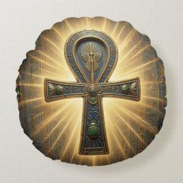 Ankh Symbol Bedeutung – Schlüssel des Lebens´4 Rund Kudde
