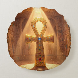 Ankh Symbol Bedeutung – Schlüssel des Lebens´6 Rund Kudde