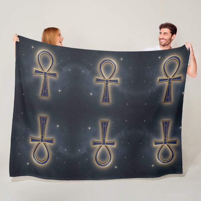 Ankh Symbol Bedeutung – Schlüssel des Lebens´7 Fleecefilt (På plats)