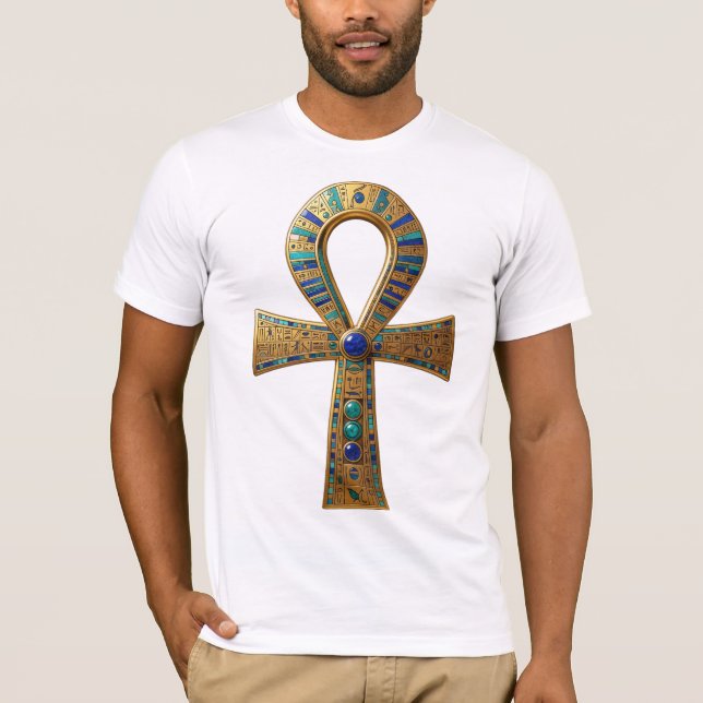 Ankh Symbol Bedeutung – Schlüssel des Lebens´8 T Shirt (Framsida)