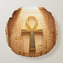 Ankh Symbol Bedeutung – Schlüssel des Lebens´9 Rund Kudde