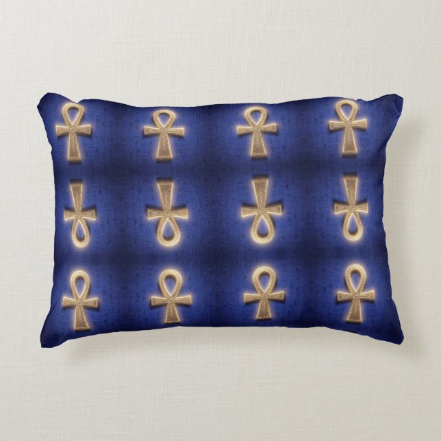 Ankh Symbol Bedeutung – Schlüssel des Lebens Prydnadskudde (Framsidan)