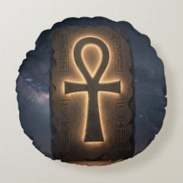 Ankh Symbol Meaning – Key of Life´12 Rund Kudde