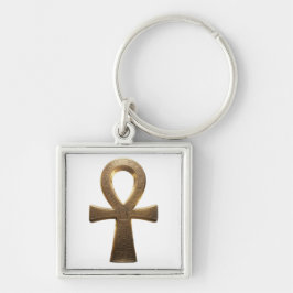 Ankh Symbol Meaning – Key of Life´1 Fyrkantig Silverfärgad Nyckelring