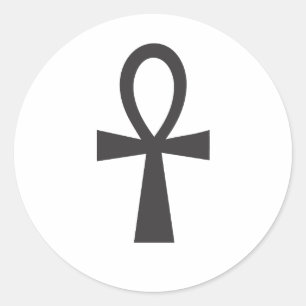Ankh Symbol of Life Runt Klistermärke