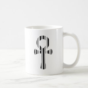 ANKH SYMBOL STreckkod Ankhs Streckkod Design Mönst Kaffemugg
