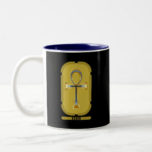 Ankh Symbol Two-Tone Coffee Mugg