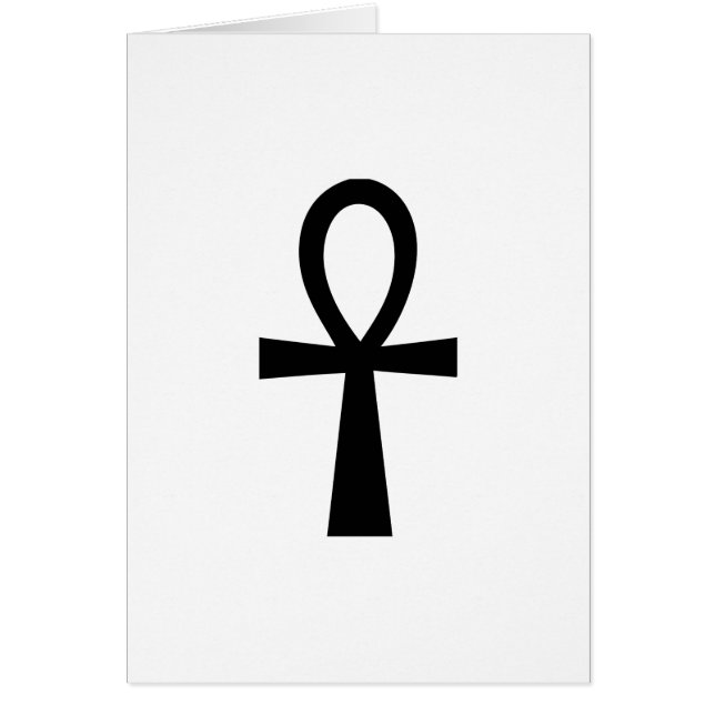 Ankh-symbol: Vektorbild: Hälsningskort (Framsidan)