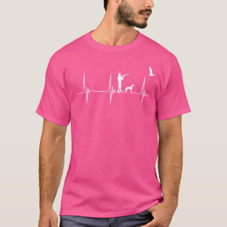 Ankjakts Hjärtbeat Ekg Pulseline Vildfågeljakt H T Shirt
