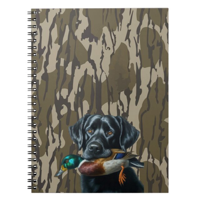 Ankjakts Labrador Retriever Sumpmarkskamouflage Anteckningsbok (Framsidan)