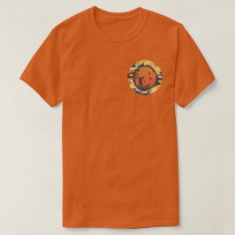Ankjakts- och kamouflagecirkeldesign T-shirt