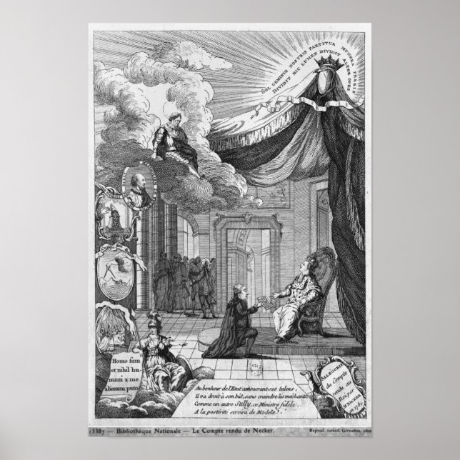 Anklagelser om rapporten till Louis XVI Poster (Framsidan)
