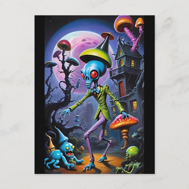 Ankle-Biter i Shroom Town Fantasy Vykort (Framsida)