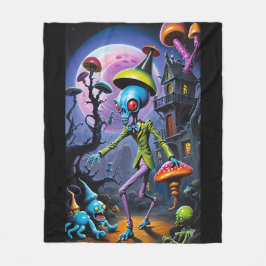 Ankle-Biter i Shroom Town Pop Fantasy Fleecefilt