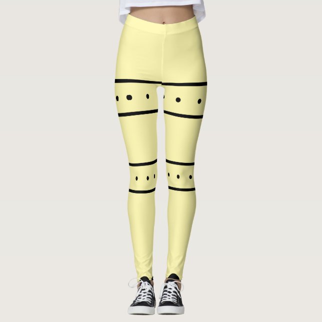 Ankle Leggings-Lemon Gult Leggings (Framsida)