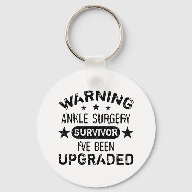 Ankle Surgery Humor har uppgraderats Nyckelring (Framsida)