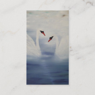 Ankommande svanar visitkort