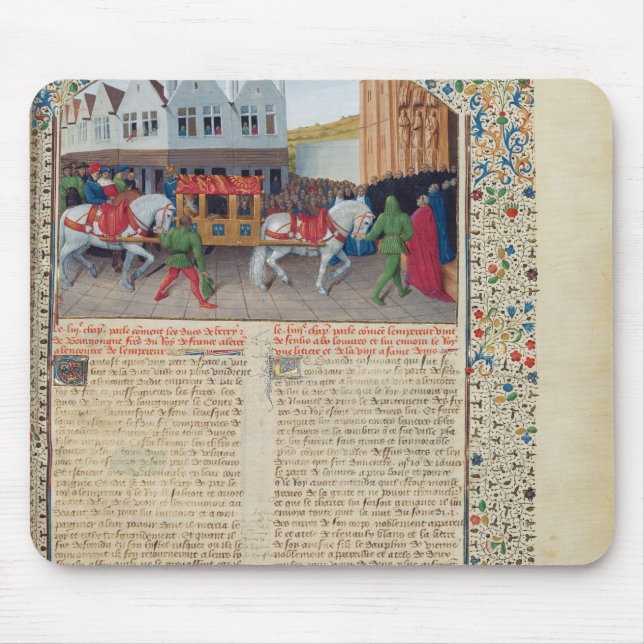 Ankomst av den kejsareCharles droppen Musmatta (Framsidan)