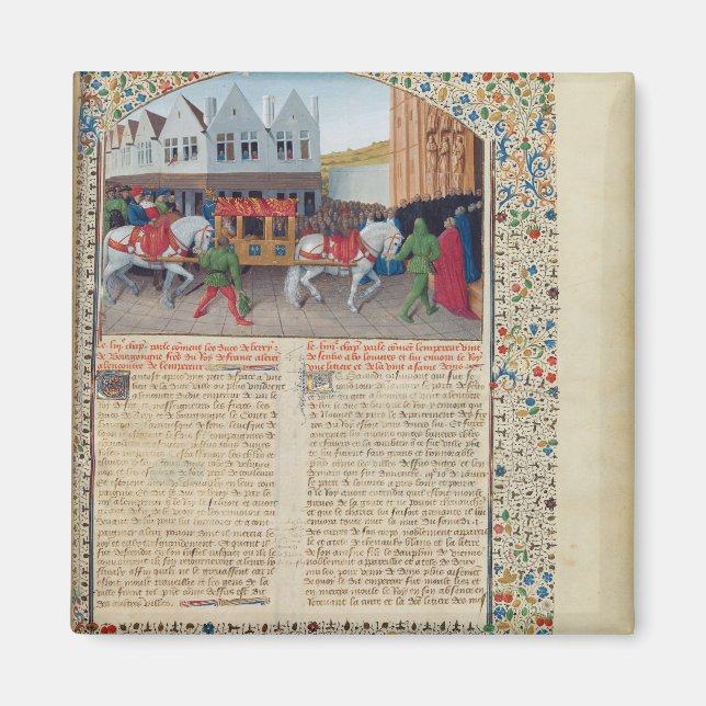 Ankomst av kejsare Charles IV Magnet (Framsidan)