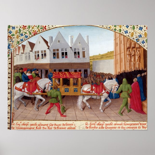 Ankomst av kejsare Charles IV Poster (Framsidan)