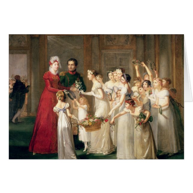 Ankomst av Marie-Louise de Habsburg-Lorraine Hälsningskort (Framsidan Horizontal)