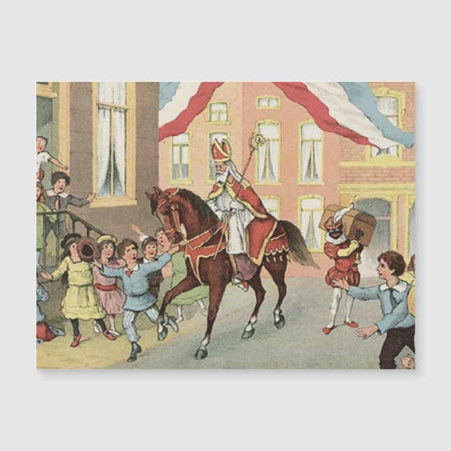 Ankomst av Sinterklaas Dutch St. Nick St. Nicholas (Framsida)