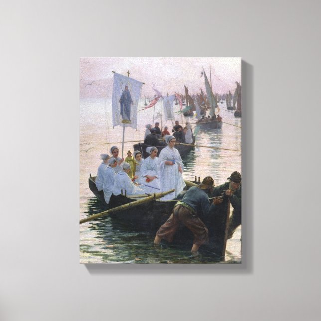 Ankomst av St. Anne-processen Canvastryck (Framsida)