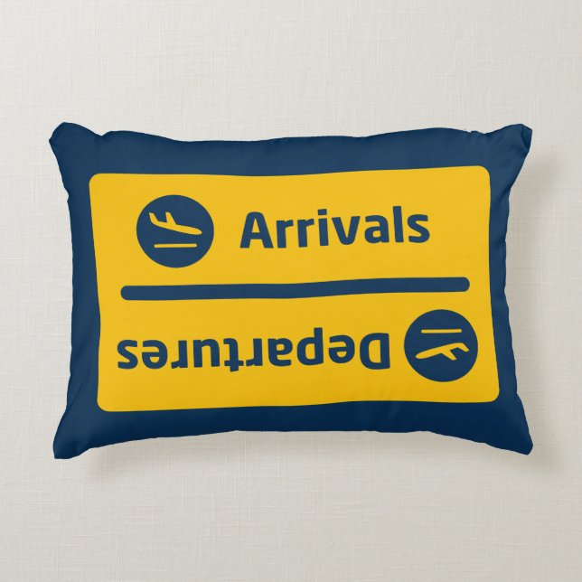 Ankomst/avgång Prydnadskudde (Framsidan)